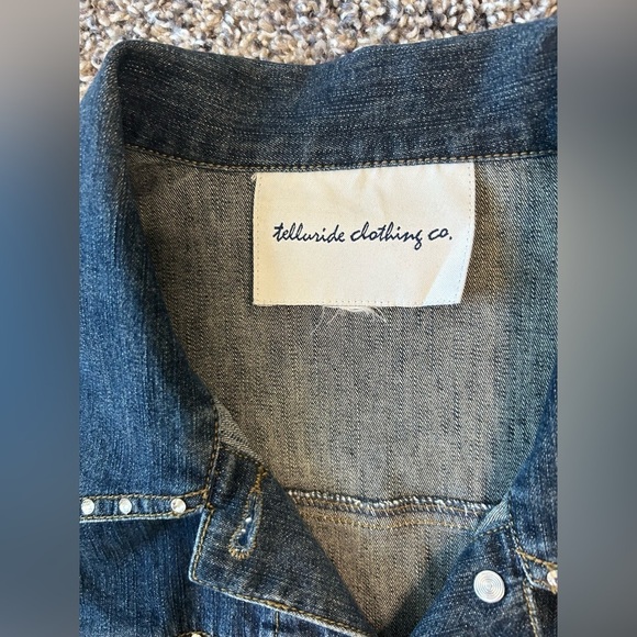 Telluride Clothing mix media wearable Art denim jacket - Picture 4 of 15